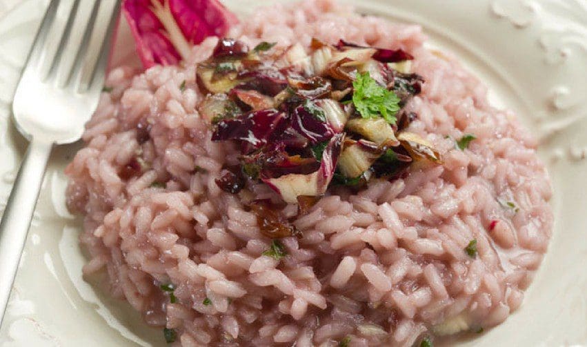 Zaffy - Risotto allo Zafferano con radicchio stufato