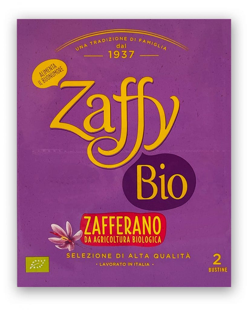 Zafferano Biologico Zaffy lavorato in Italia